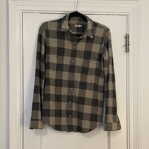 Faherty Legend Flannel Shirt - Charcoal and Gray